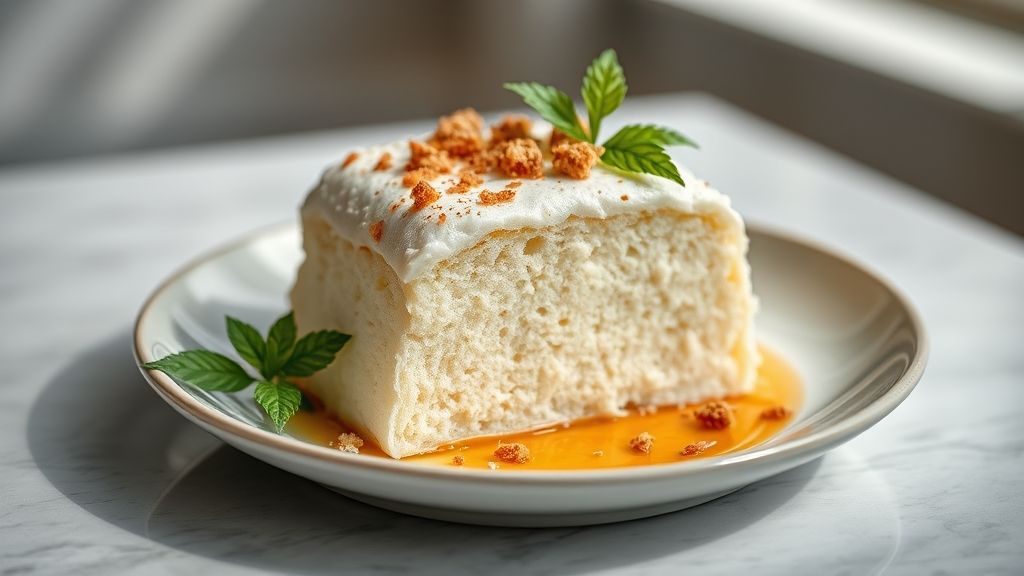 Bolo nuvem com apenas 2 ingredientes pronto, leve, dourado e com textura fofa de algodão