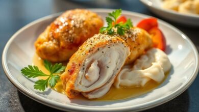 Coxinhas douradas e crocantes servidas em prato com guardanapo, prontas para lanche