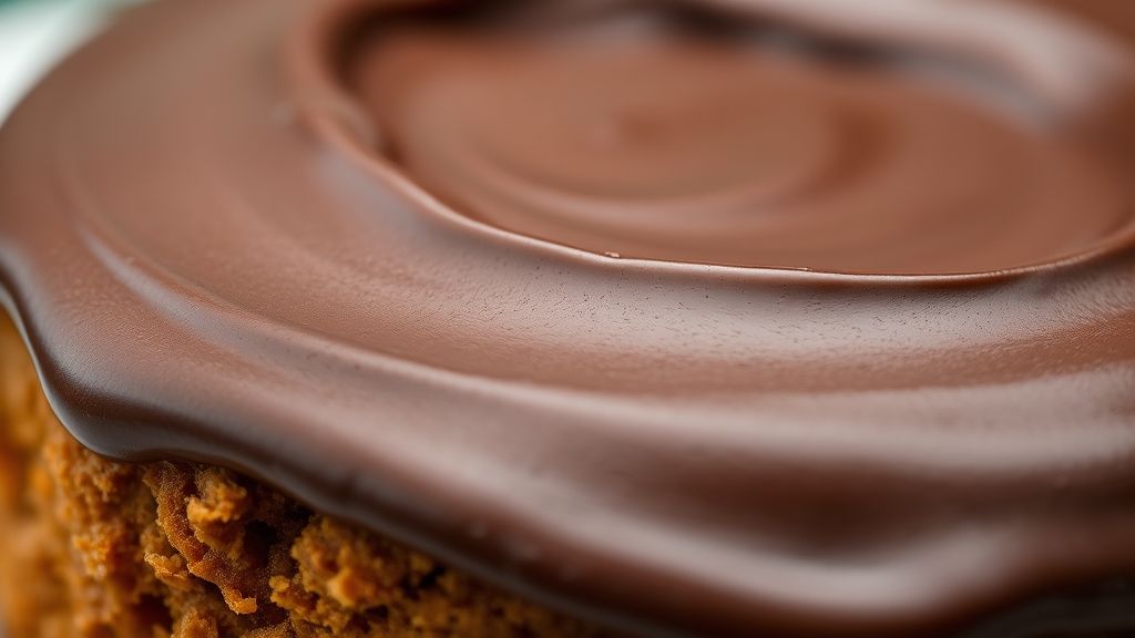 Close-up do prato pronto, destacando a textura e os detalhes da cobertura brilhante