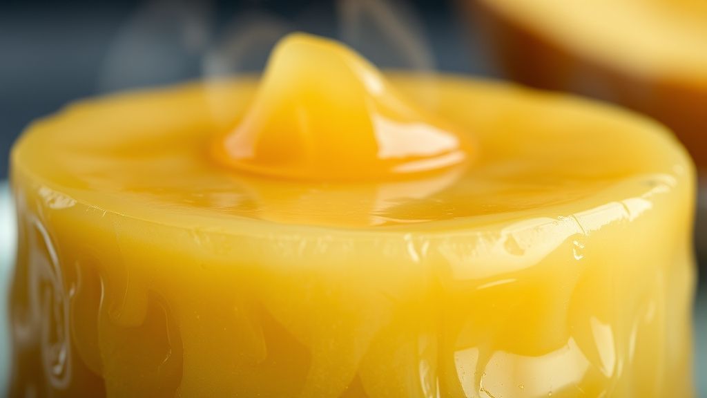 Close-up do doce pronto, mostrando a textura brilhante e pedaços suculentos de abacaxi caramelizado.