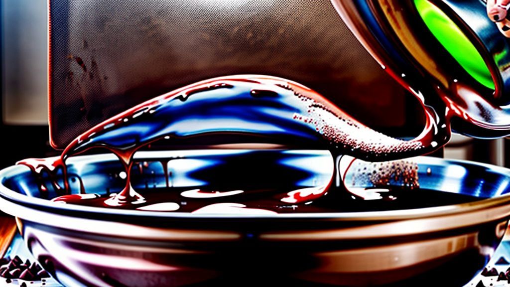 Mãos misturando a massa de chocolate em uma tigela grande durante o preparo