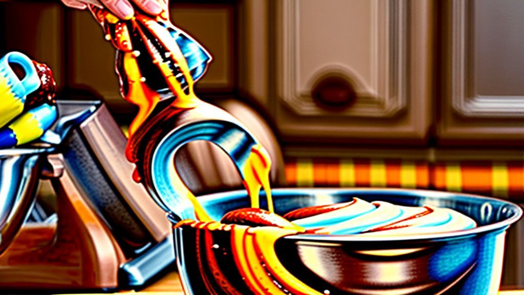 Mãos preparando a massa de mini bolo de cenoura em uma tigela grande na cozinha