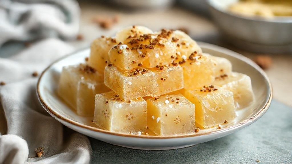 Bala de banana caseira envolta em açúcar, tradicional brasileira e feita com banana madura