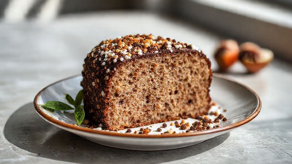 Bolo brigadeiro fofinho e molhadinho com cobertura cremosa de chocolate e granulado, decorado e pronto para servir