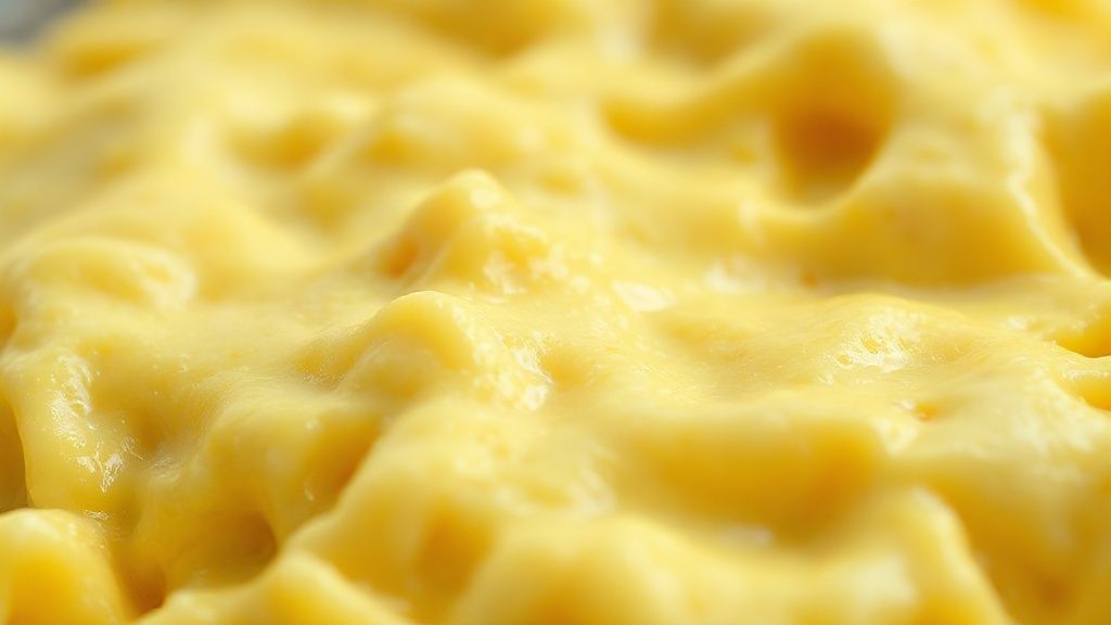 Close-up mostrando a textura cremosa e úmida do ovo mexido pronto com ervas por cima