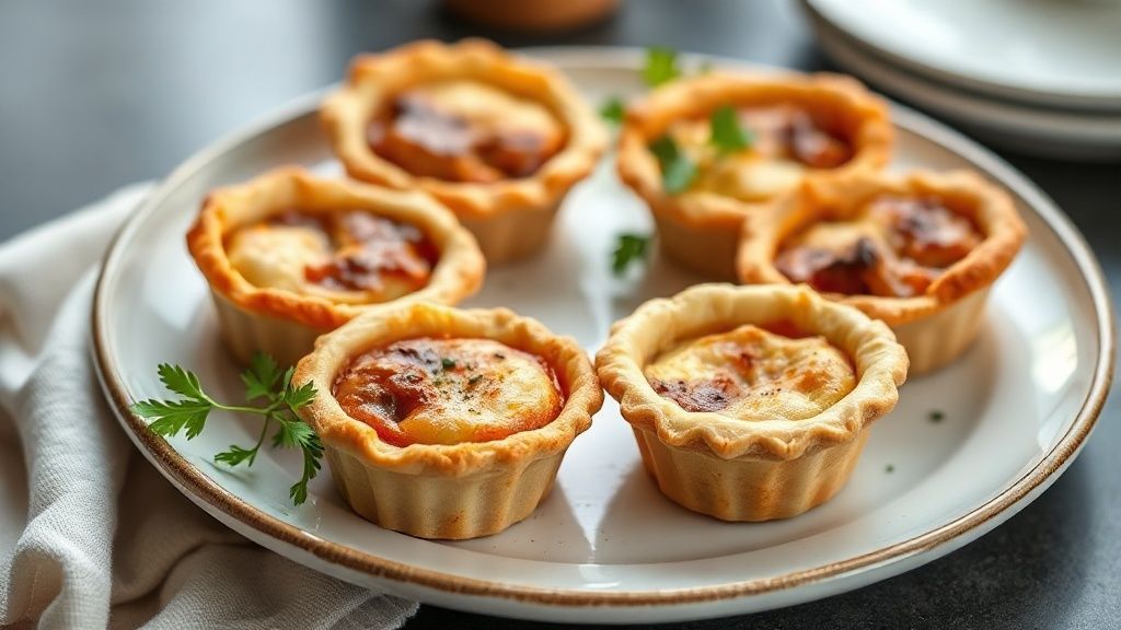 Empadinhas douradas e crocantes recém-saídas do forno, com recheio cremoso e visual caseiro irresistível