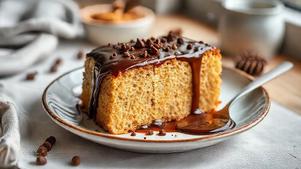 Pães de mel caseiros com chocolate brilhante e recheio cremoso, prontos para servir