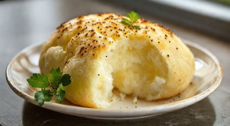 Pãezinhos dourados, leves e macios, servidos quentinhos em uma cesta rústica de palha