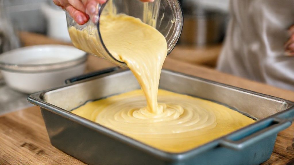 Mãos em ação batendo a massa no liquidificador durante o preparo