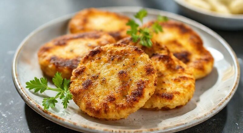 Bolinhos dourados e crocantes servidos em prato de cerâmica, prontos para acompanhar o café