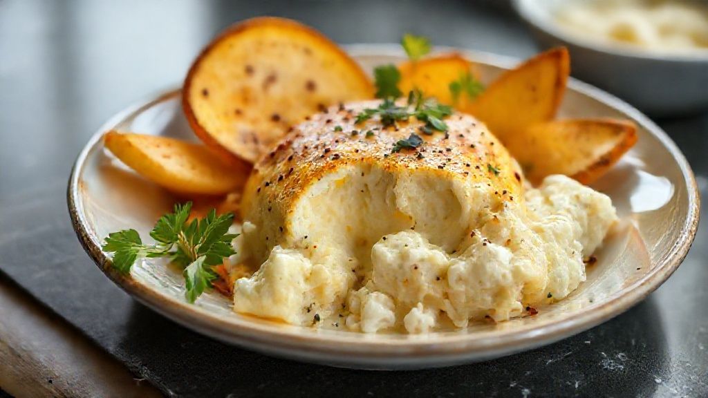 Chipa de queijo caseira dourada, crocante por fora e macia por dentro, servida em prato rústico com café