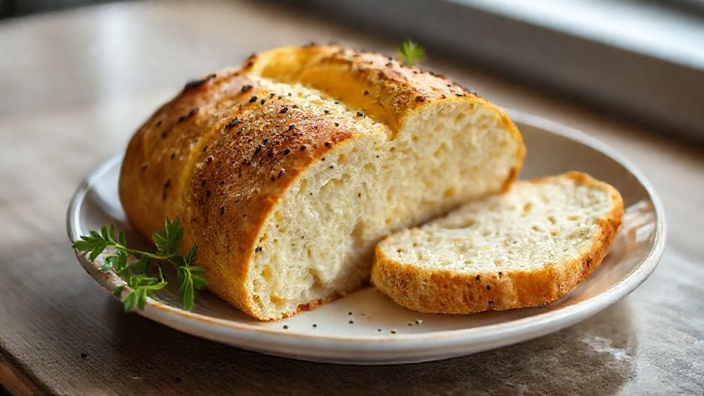 Pão de queijo de liquidificador dourado e crocante servido em cesta de palha, com textura leve e irresistível