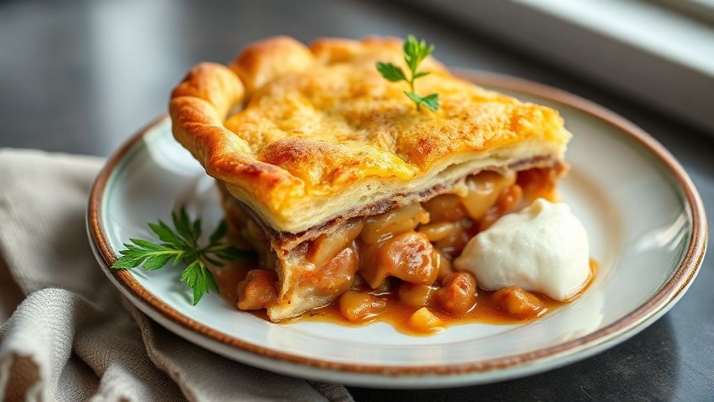 Torta holandesa pronta com biscoitos Calipso e cobertura de chocolate cremosa, servida gelada em prato elegante