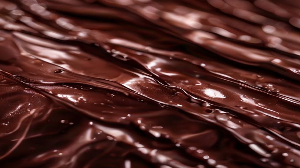 Close-up do creme pronto, destacando sua textura cremosa e o brilho intenso