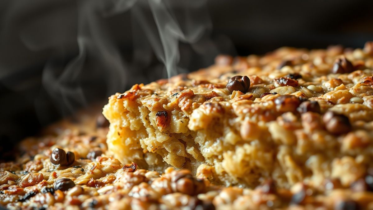 Close-up do miolo úmido e da casquinha dourada, mostrando a textura firme para rechear