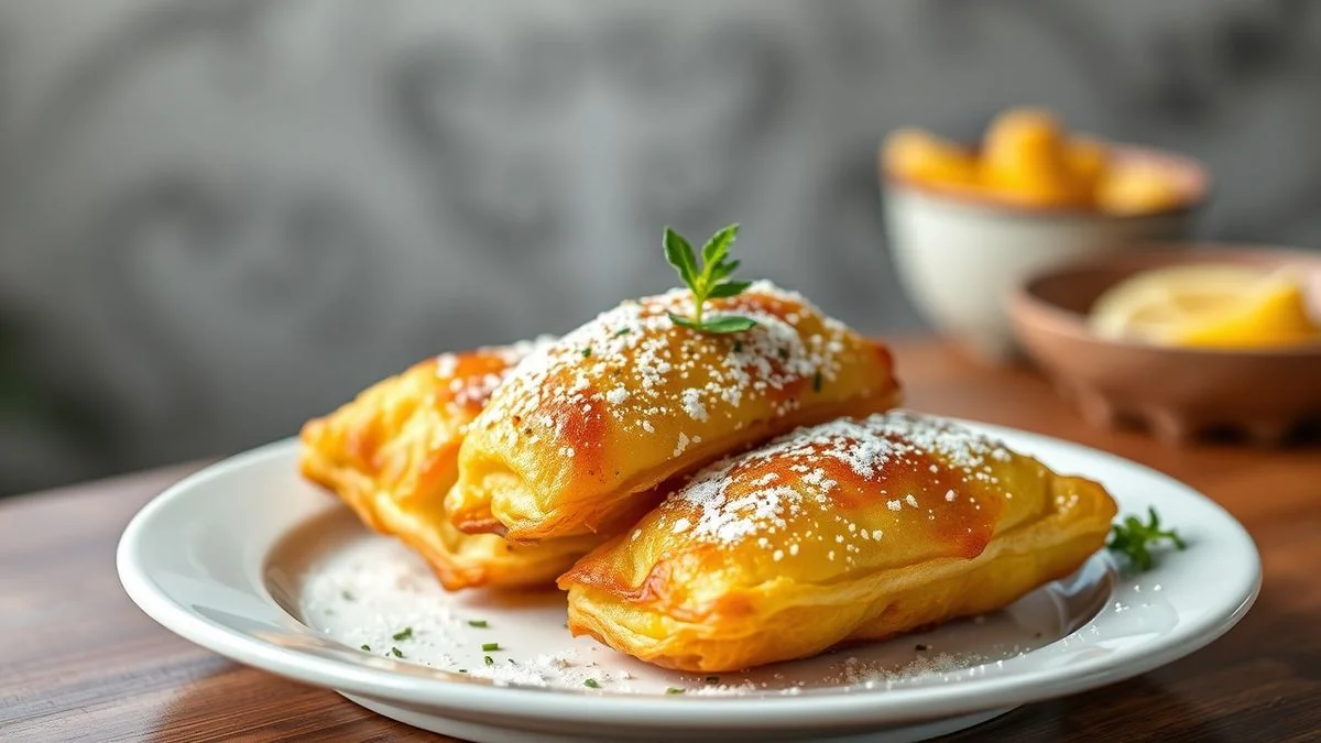 Pastéis dourados e sequinhos em grade, feitos com massa de pastel 3 ingredientes, com bolhas e crocância
