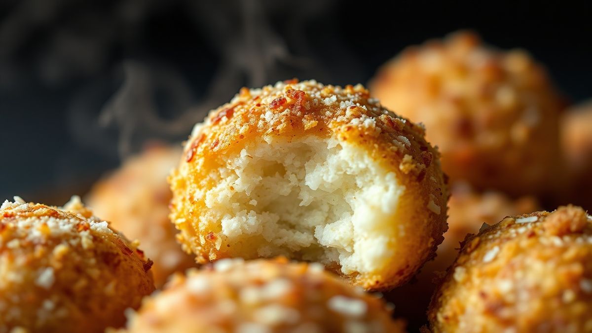 Close-up da textura do prato finalizado