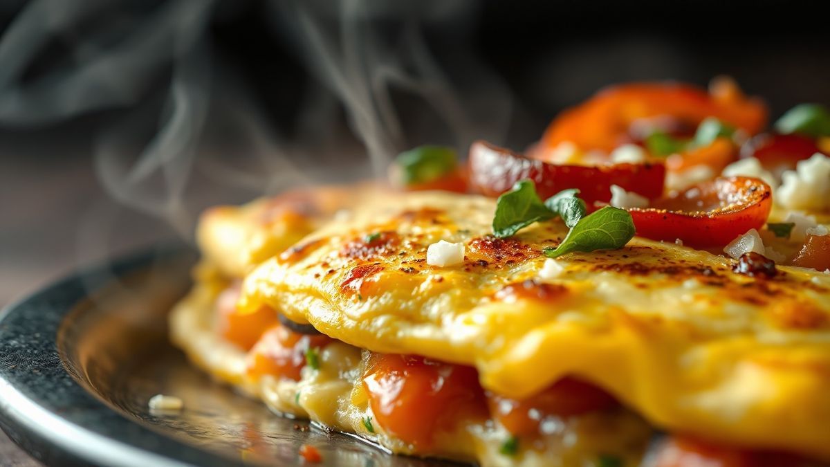 Close-up focado na textura e detalhes do prato finalizado