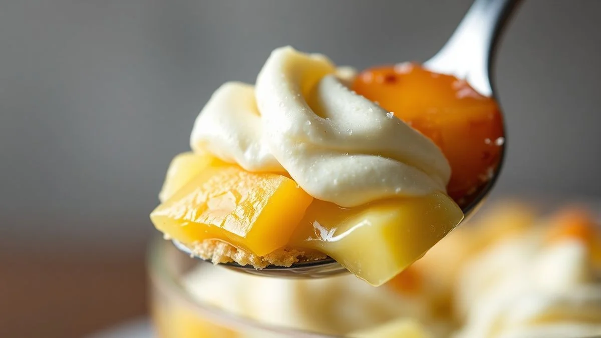 Close-up da textura do prato finalizado