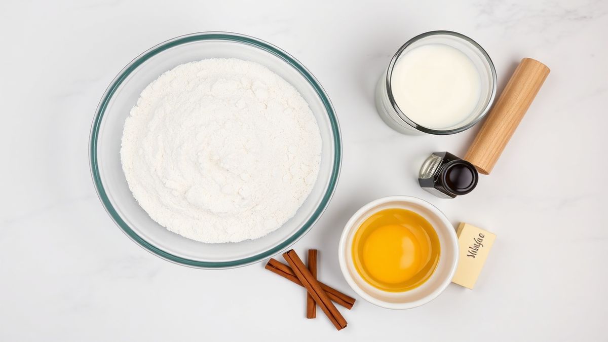 ingredientes para churros caseiro 1