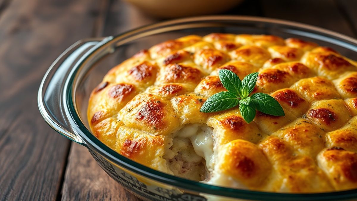 Travessa de quibe de forno com cortes decorativos e queijo derretido