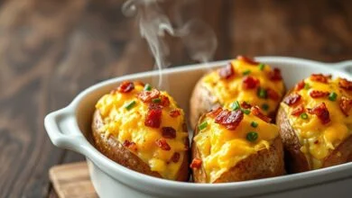 Batata Recheada Cremosa Com Bacon: Receita Fácil Em 50 Min 7 Batatas recheadas com recheio aveludado de bacon e requeijão, gratinadas no forno até dourar.