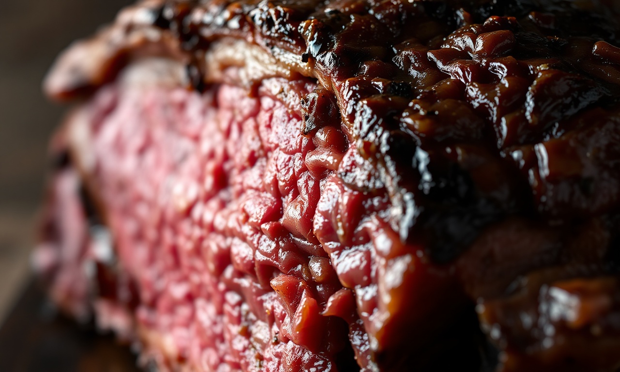 Close-up da textura macia e desfiada da carne, mostrando o ponto perfeito.