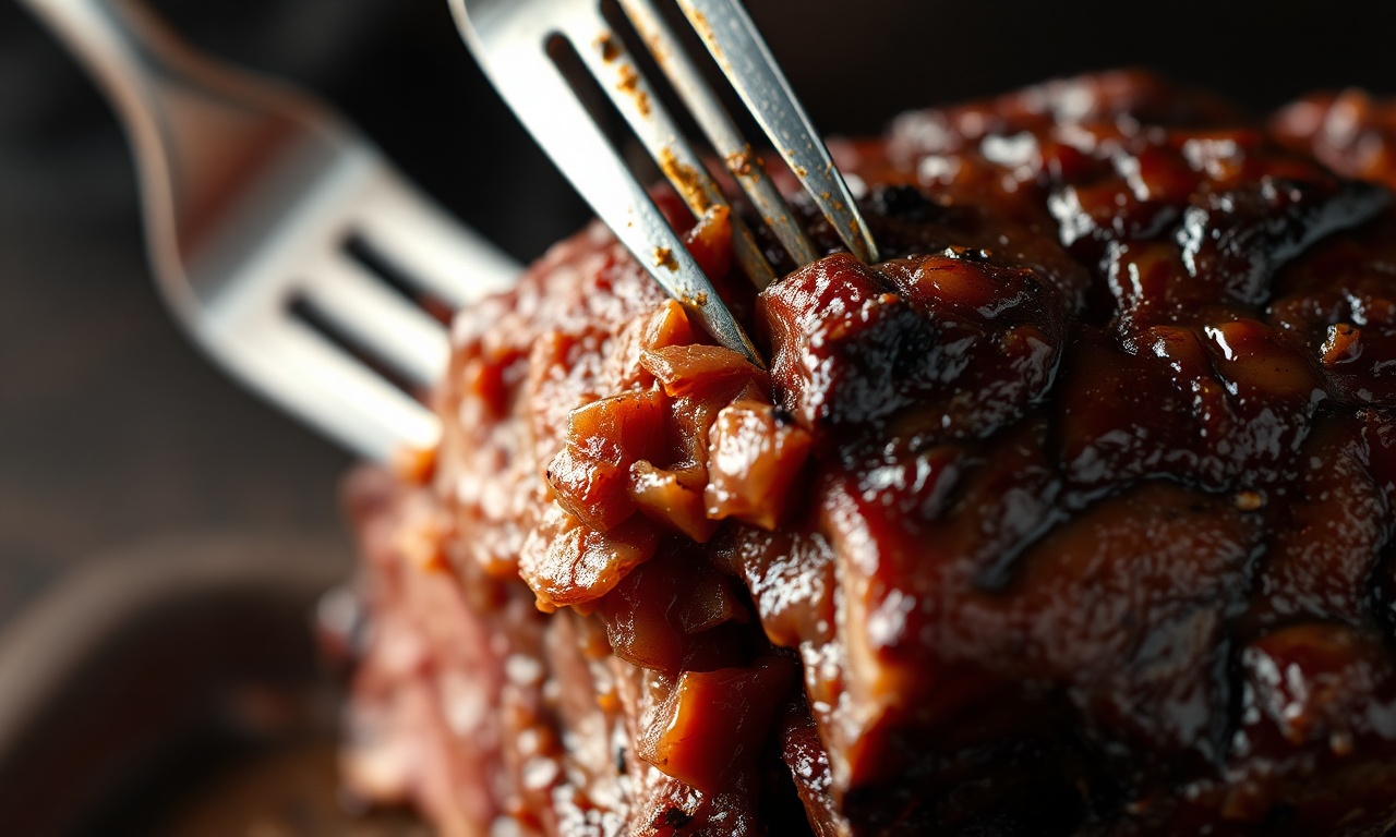 Costela No Papel Alumínio: Fofa E Desmanchando Em 4 Horas 6 Close-up da textura macia e suculenta da carne se soltando do osso.