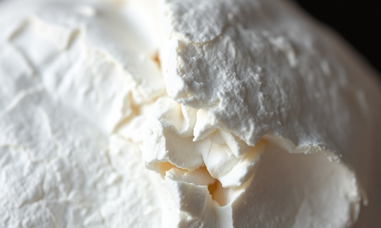 Pavlova Sem Açúcar: Crocante, Fofinha E Com Apenas 5 Ingredientes 6 Close-up mostrando a casca crocante e o interior macio tipo marshmallow.