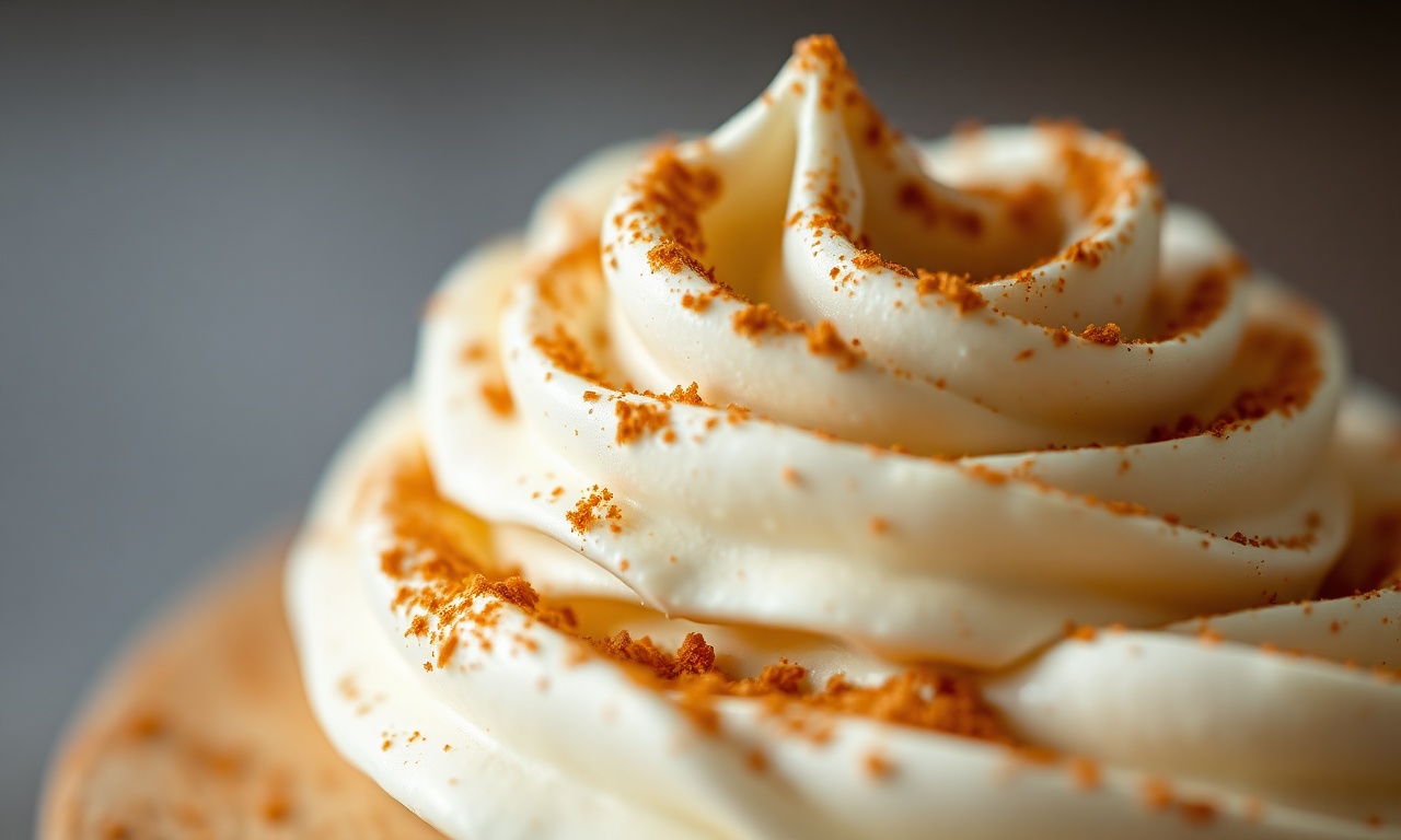 Banoffee Perfeita: Receita Estruturada E Muito Cremosa 5 Close-up da textura do chantilly e canela