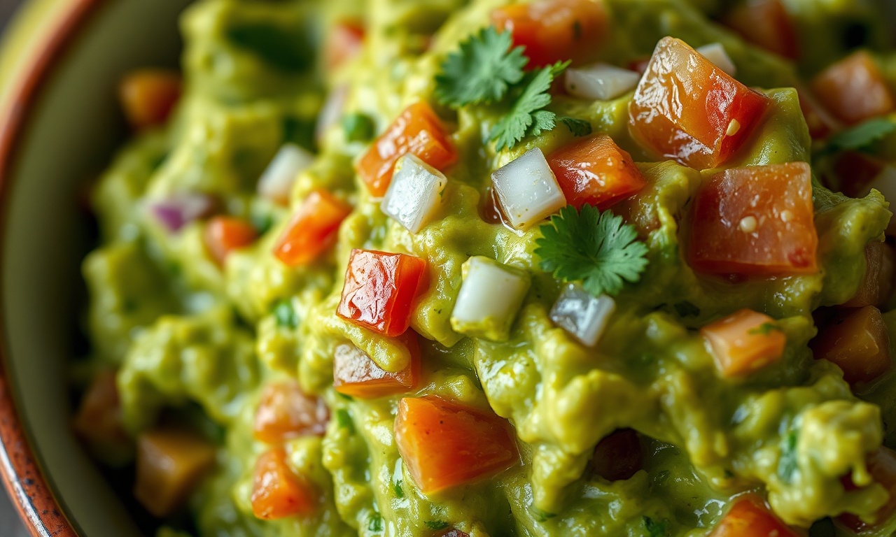 Guacamole Autêntico E Fácil: Receita Tradicional Em 15 Min 6 Close-up da textura do prato finalizado