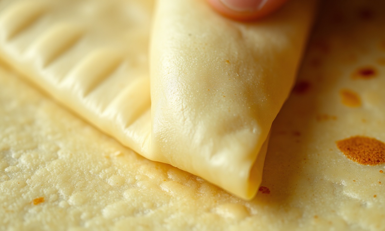 Panqueca Com Maizena: Receita Leve, Fácil E Sem Glúten 5 Close-up da textura elástica da massa de amido