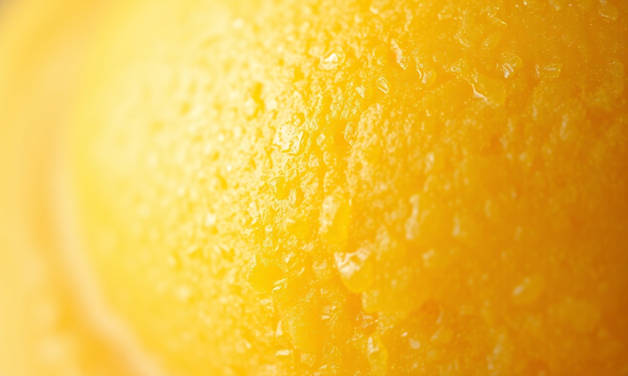 Close-up da textura cremosa e homogênea do sorbet, sem cristais de gelo.