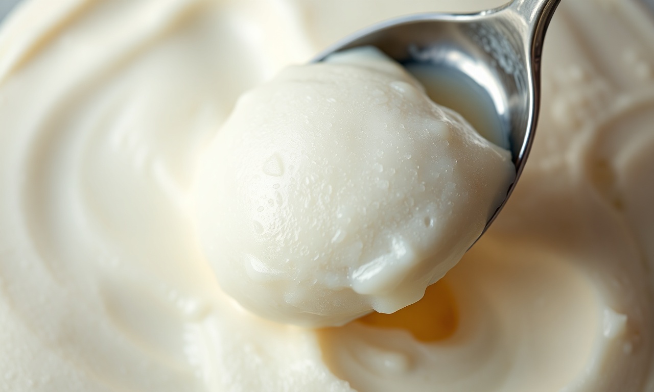 Sorvete De Leite Ninho Cremoso Com Apenas 3 Ingredientes 5 Close-up da textura cremosa e aerada do sorvete, mostrando a superfície lisa sem cristais de gelo