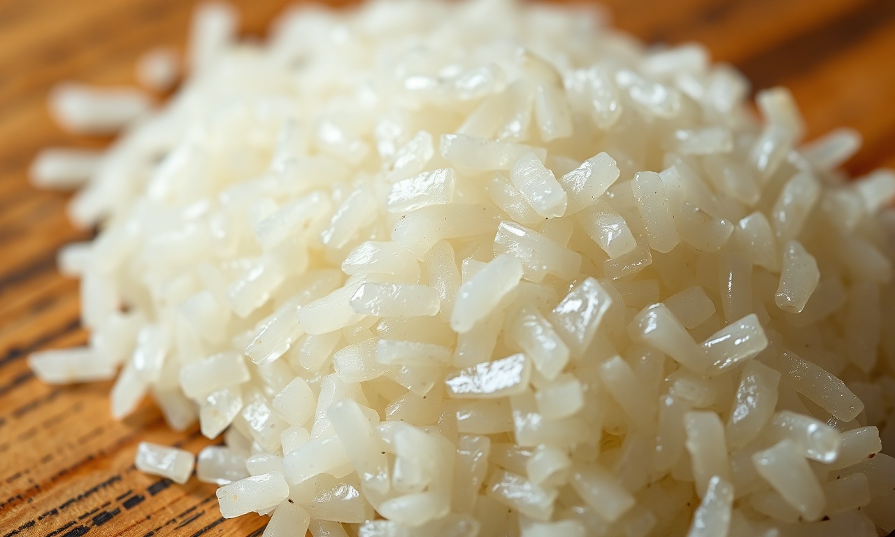 Close-up da textura perfeita dos grãos de arroz.