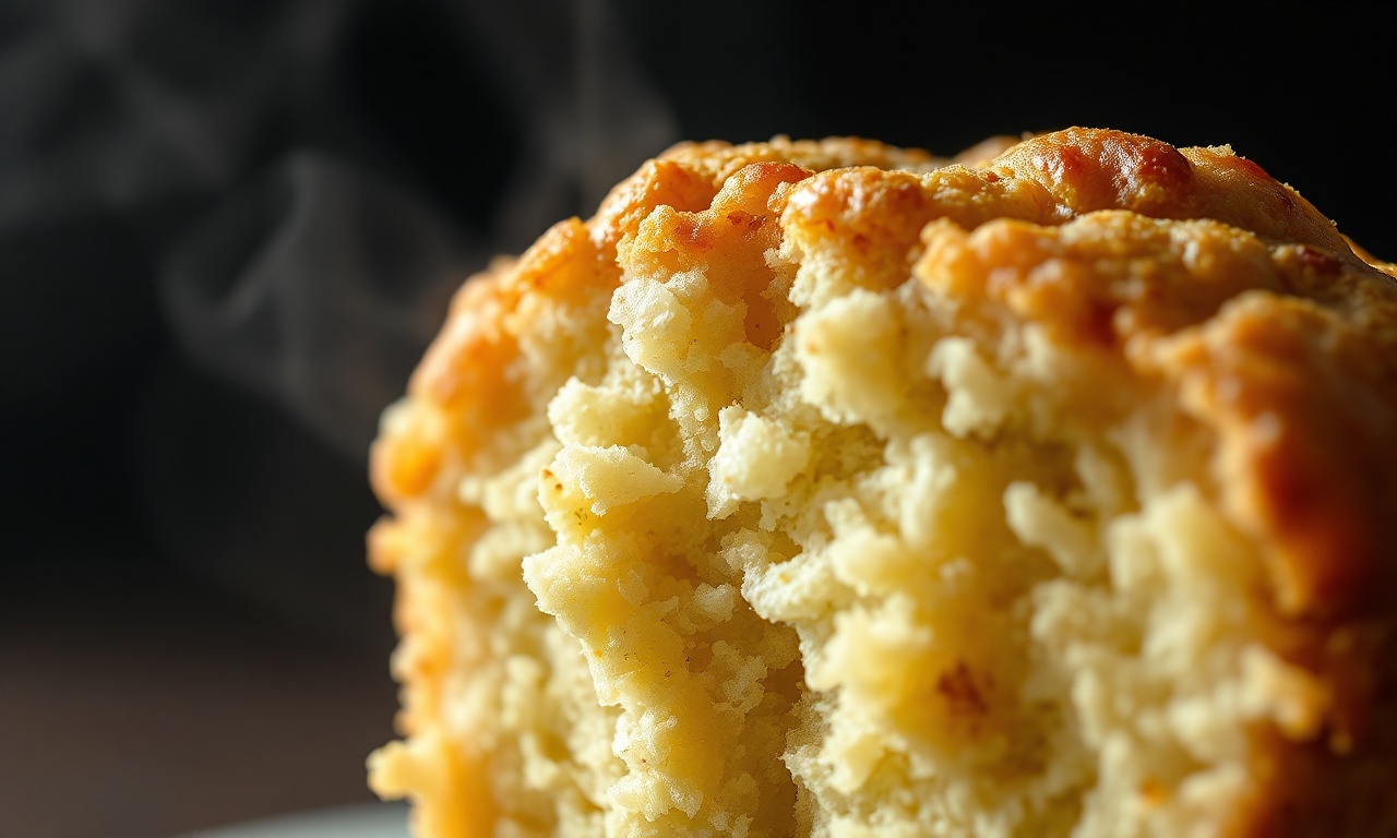 Bolinho De Iogurte Sem Açúcar: Fofinho Em 30 Min Com 5 Ingredientes 6 Close-up da textura macia e úmida do miolo.