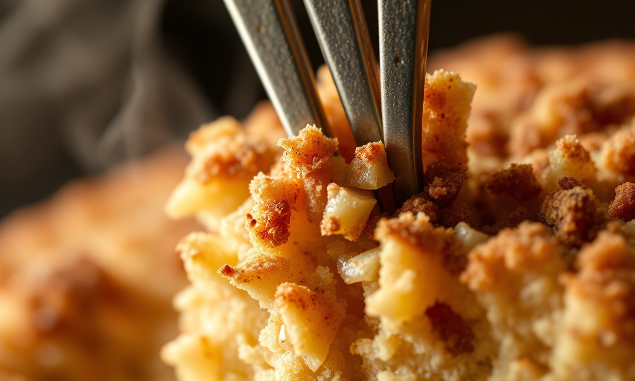 Bolo De Maçã Com Canela Fofinho E Úmido Em 50 Minutos 6 Close-up da textura macia e úmida do interior do bolo com lascas de maçã