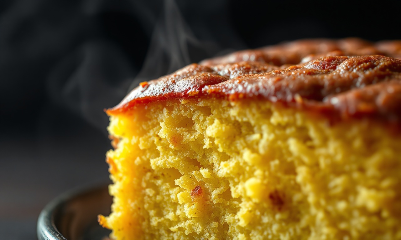 Bolo De Maracujá Sem Glúten: Fácil, Úmido E Sem Lactose 6 Close-up da textura úmida e macia do bolo.