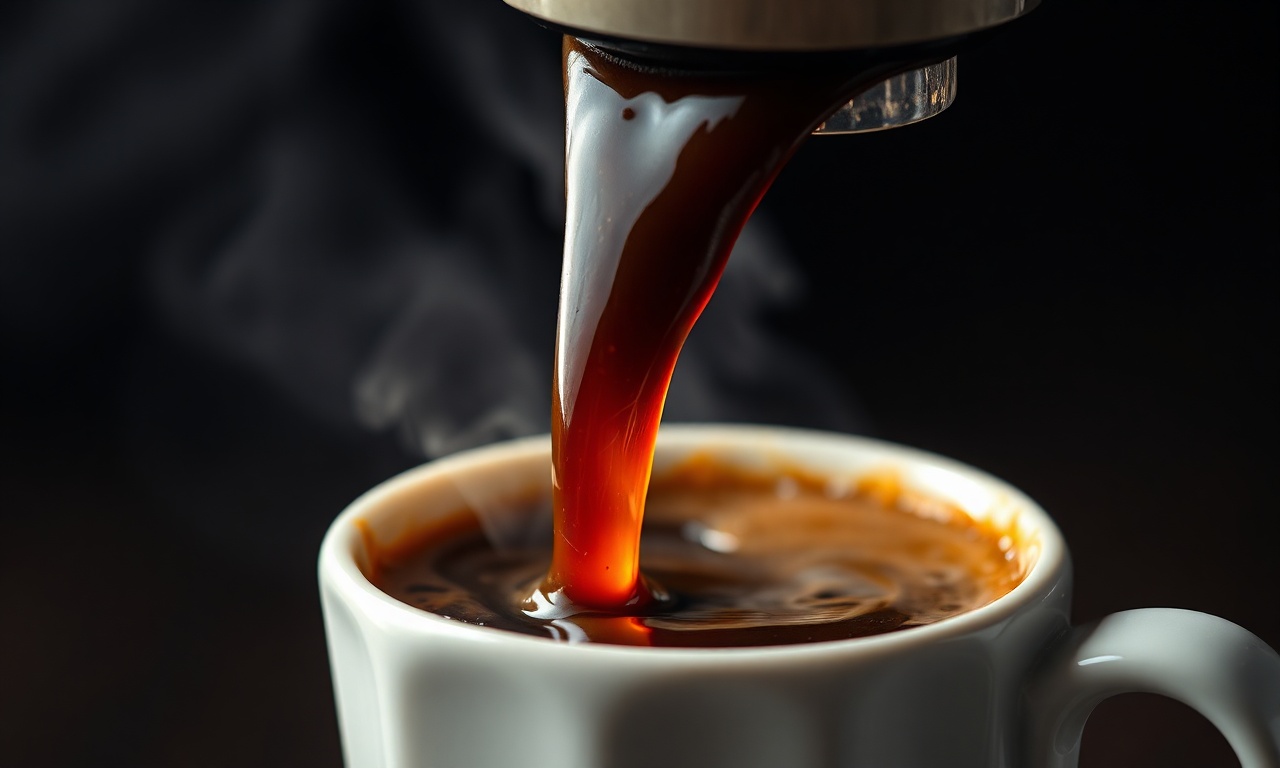Cafeteira Italiana: O Guia Definitivo Para Um Café Perfeito 6 Close-up da textura aveludada e da cor do café extraído.