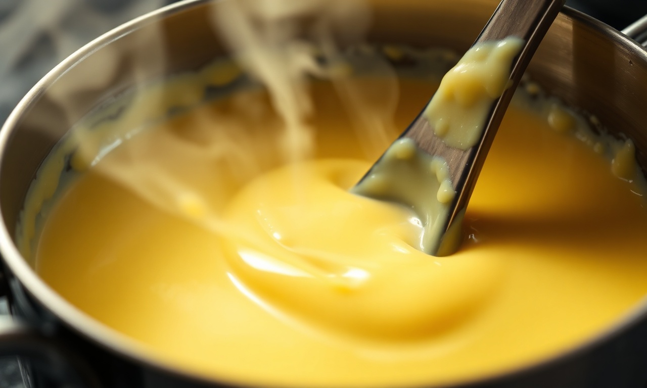 Pão Doce Recheado Com Creme: Fofinho Em 60 Minutos 6 Close-up do creme de baunilha firme e brilhante.