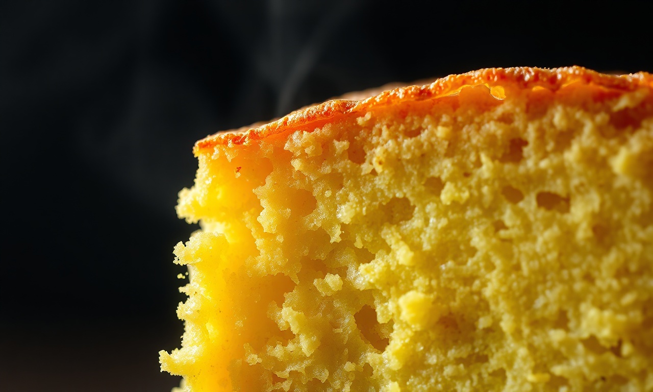 Close-up da textura macia e úmida do pão finalizado.