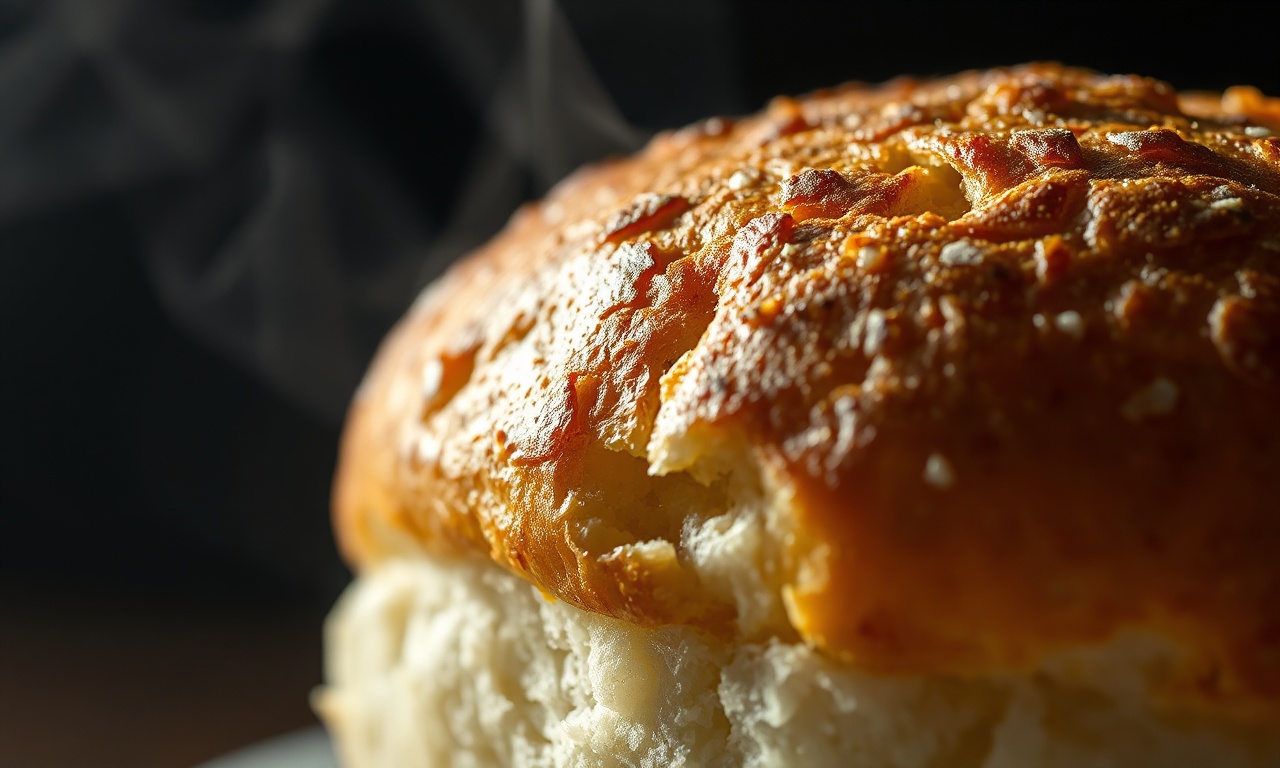 Pão Dormido Na Air Fryer: Crocante Em 5 Min (1 Ingrediente!) 6 Close-up da casca estalante e do miolo macio do pão reaquecido.