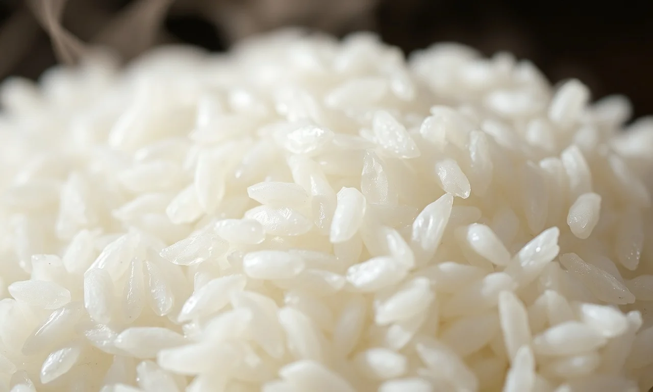 Arroz Para 2 Pessoas: Medida Exata Para Grãos Soltinhos 6 Close-up macro mostrando a textura perfeita dos grãos de arroz soltinhos e firmes.