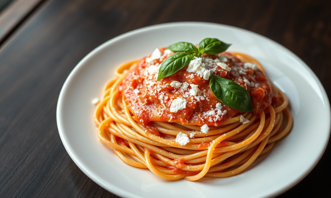 Molho Rosé Cremoso Em 5 Minutos: Receita Fácil E Rápida 3 Espaguete perfeitamente coberto por um molho rosé aveludado, finalizado com parmesão e manjericão.