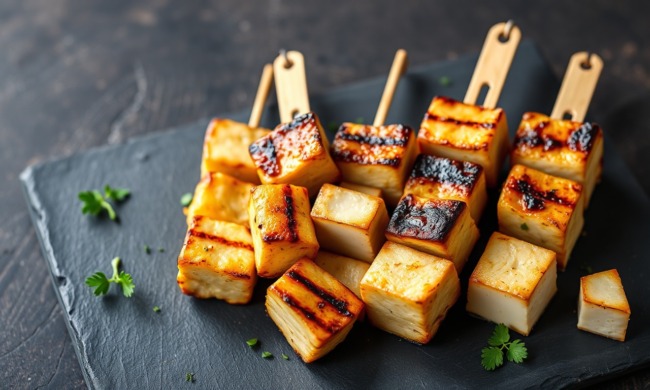 Espetinho De Frango Com Queijo: 4 Versões Fáceis E Suculentas 3 Espetinhos dourados de frango e queijo coalho, prontos para servir em um churrasco.
