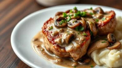 Bifes de filé mignon dourados e suculentos, cobertos por um molho aveludado de cogumelos funghi, finalizado com salsinha fresca.