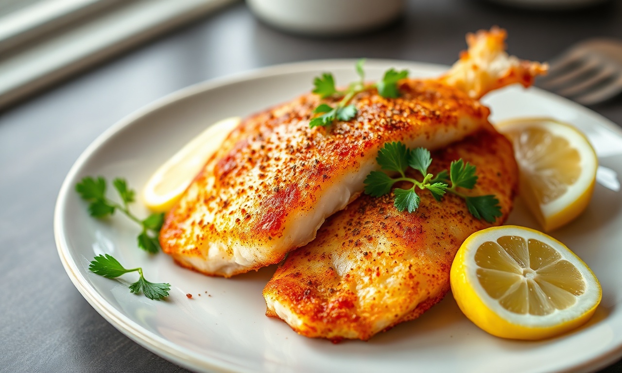 Filé De Merluza Na Airfryer: Receita Suculenta E Rápida 3 Filés de merluza suculentos com crosta de temperos e limão