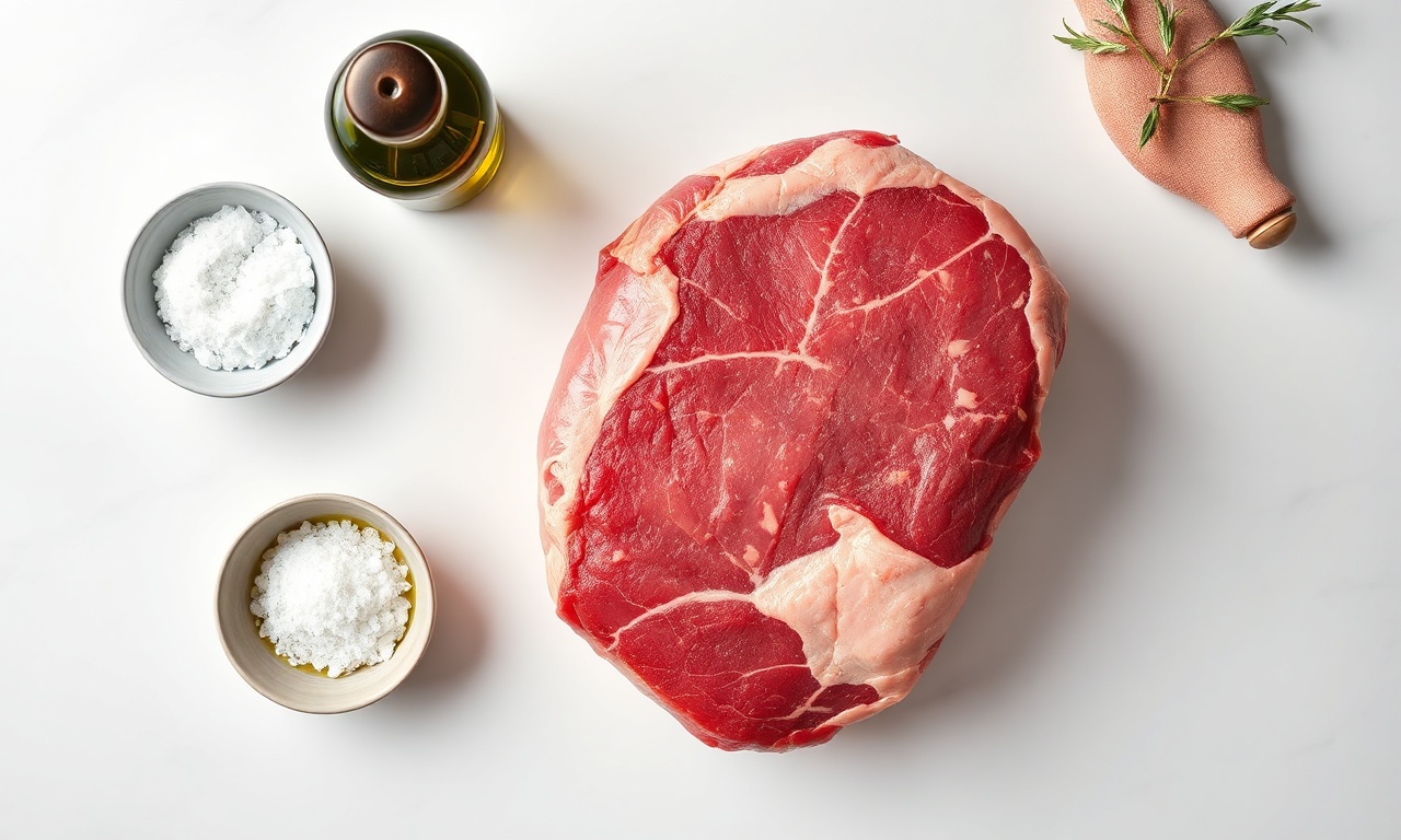 Vista de cima dos ingredientes organizados