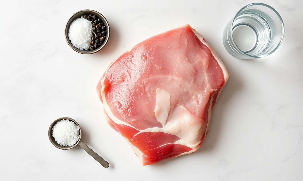 Vista de cima dos ingredientes organizados