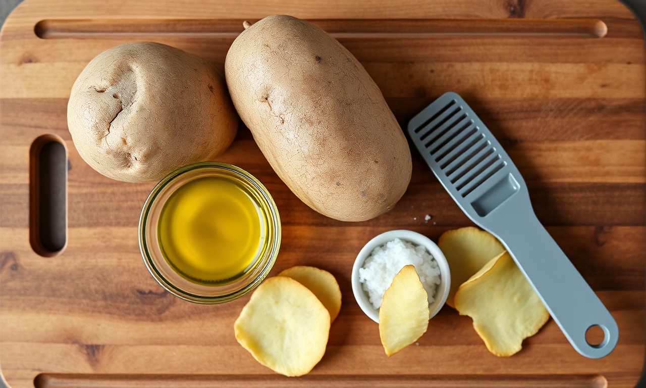 Vista de cima dos ingredientes simples e organizados sobre superfície de madeira.